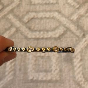 Teardrop Station Hinge Bangle from Frieda Rothman!